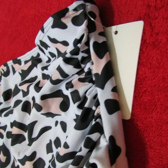 Animal Print Swim Bottoms - Side Ruching Lined Nice! - Picture 2 of 5